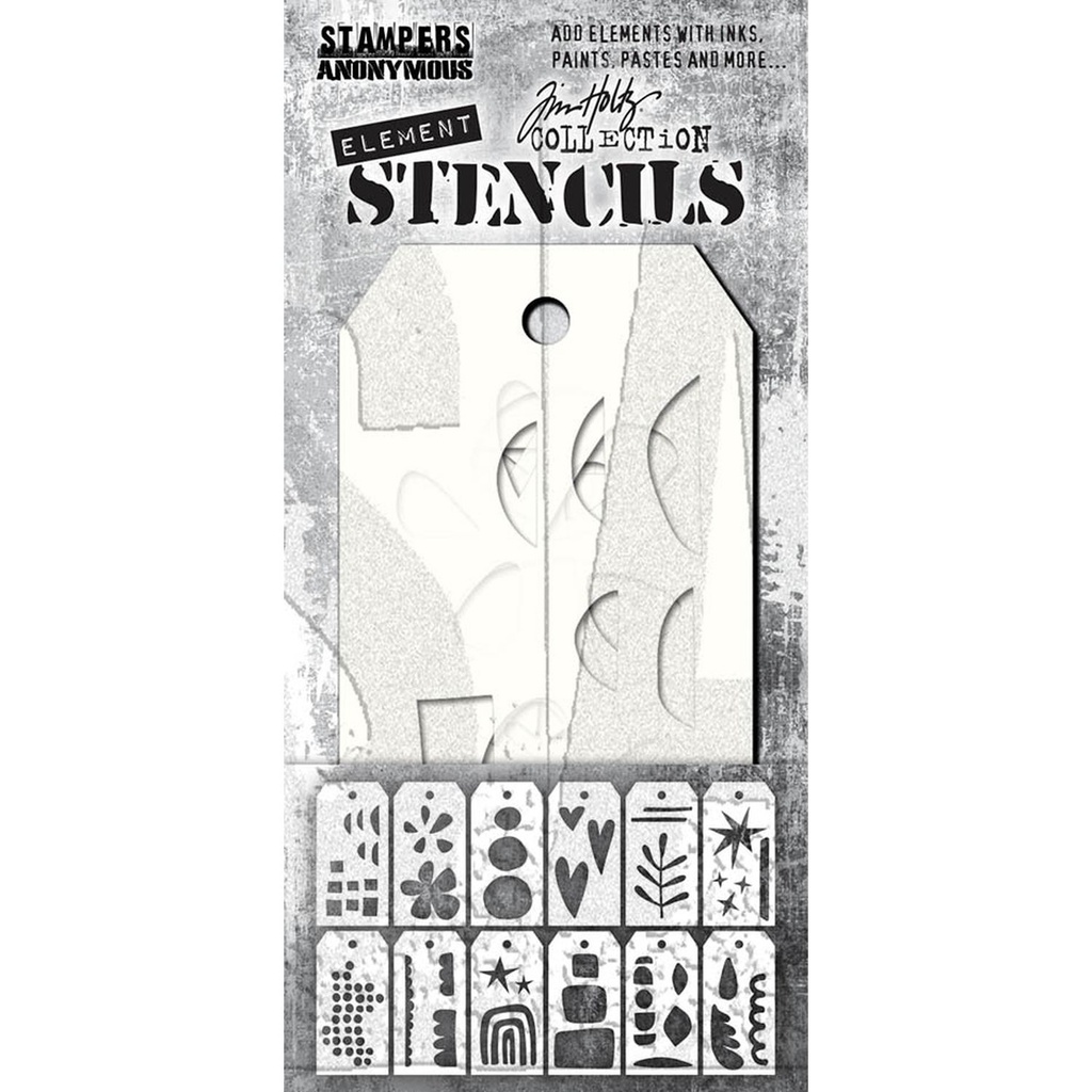 Tim Holtz - Element Stencils (12pcs)