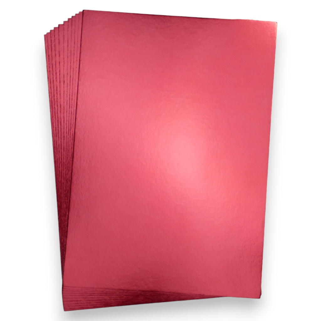 Metallic Red A4 Card (250gsm x 10)