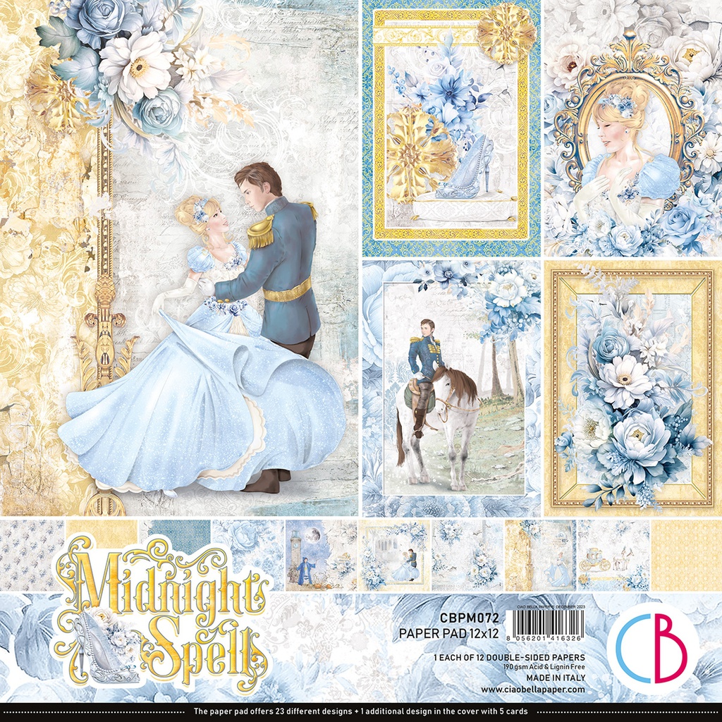 Ciao Bella Paper - Midnight Spell Paper Pad (12"x12")