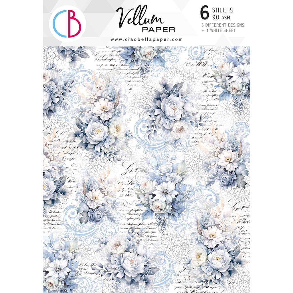 Ciao Bella Vellum Midnight Spell Paper Patterns A4 6/Pkg