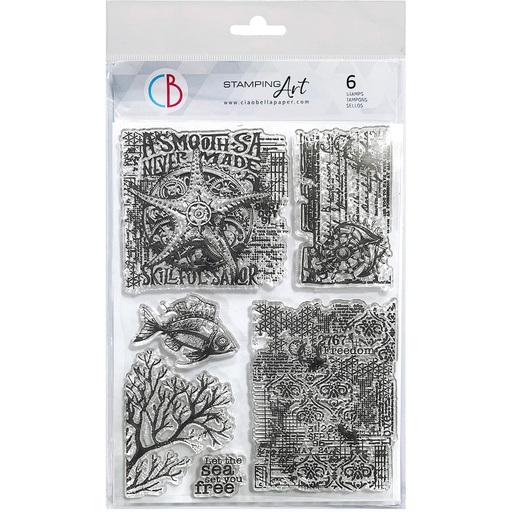Ciao Bella Paper - Submersible Secrets 6"x8" stamp set