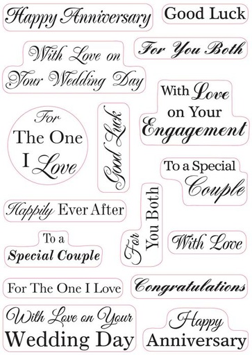 Personal Impressions Ever After Words stamp set