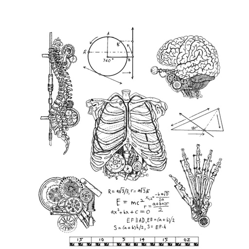 Tim Holtz - Stampers Anonymous Cling Stamps - Weird Science