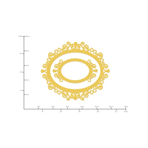 Die Oval Vintage Frame