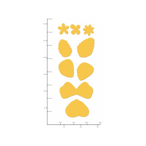 Decorative Die Pansy Flowers