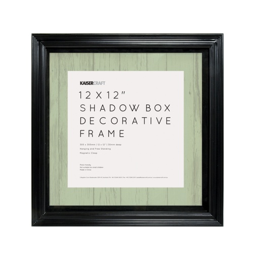 12x12 Black Shadow Box Frame