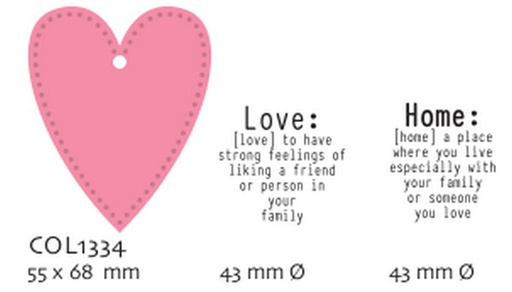 Marianne Designs - Love die & stamp set