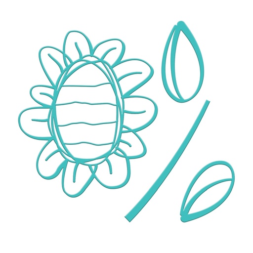 Spellbinders - Jane Davenport Sunflower Journal die set