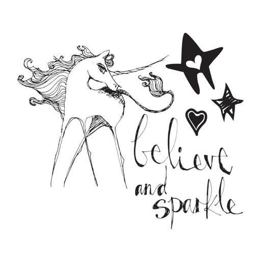 Spellbinders - Unicorn Sparkle Clear Stamps
