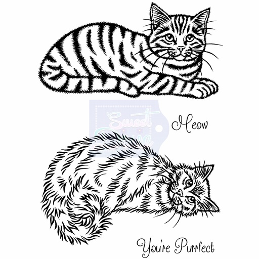 Sweet Dixie Cats stamp set