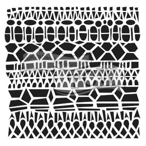 6x6 Stencil Modern Lace