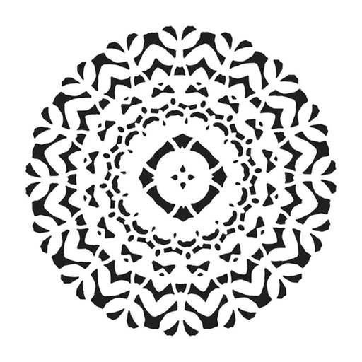 12x12 Stencil Boxwood Print