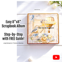 Stamperia - Timeless - Scrapbooking Small Pad - 10 double sided sheets 8"X8"
