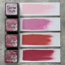 Tim Holtz Mini Distress Oxide Pads - Kit 1 (Includes Spun Sugar/Picked Raspberry/Festive Berries/Lumberjack Plaid)