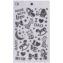 Ciao Bella Toy Shop Stencil Mix 5"X8"– Triple Layer Set (3 Unique Designs)