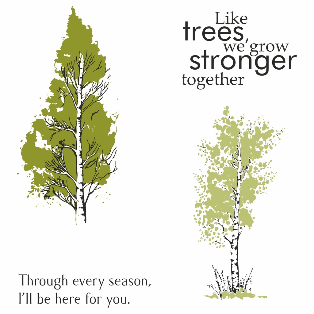 STAMPS BY ME LAMINATION STAMP SET - GROW STRONGER
