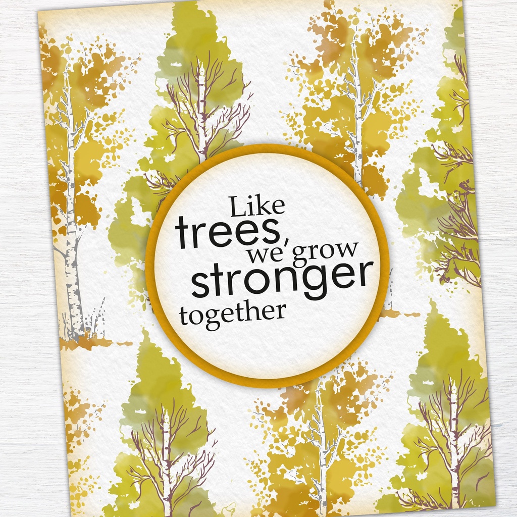STAMPS BY ME LAMINATION STAMP SET - GROW STRONGER