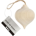 Creativ - Wooden Teardrop Ornament