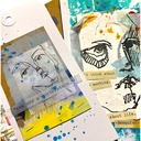 Dina Wakeley Media Collage Tissue - Church Doodles