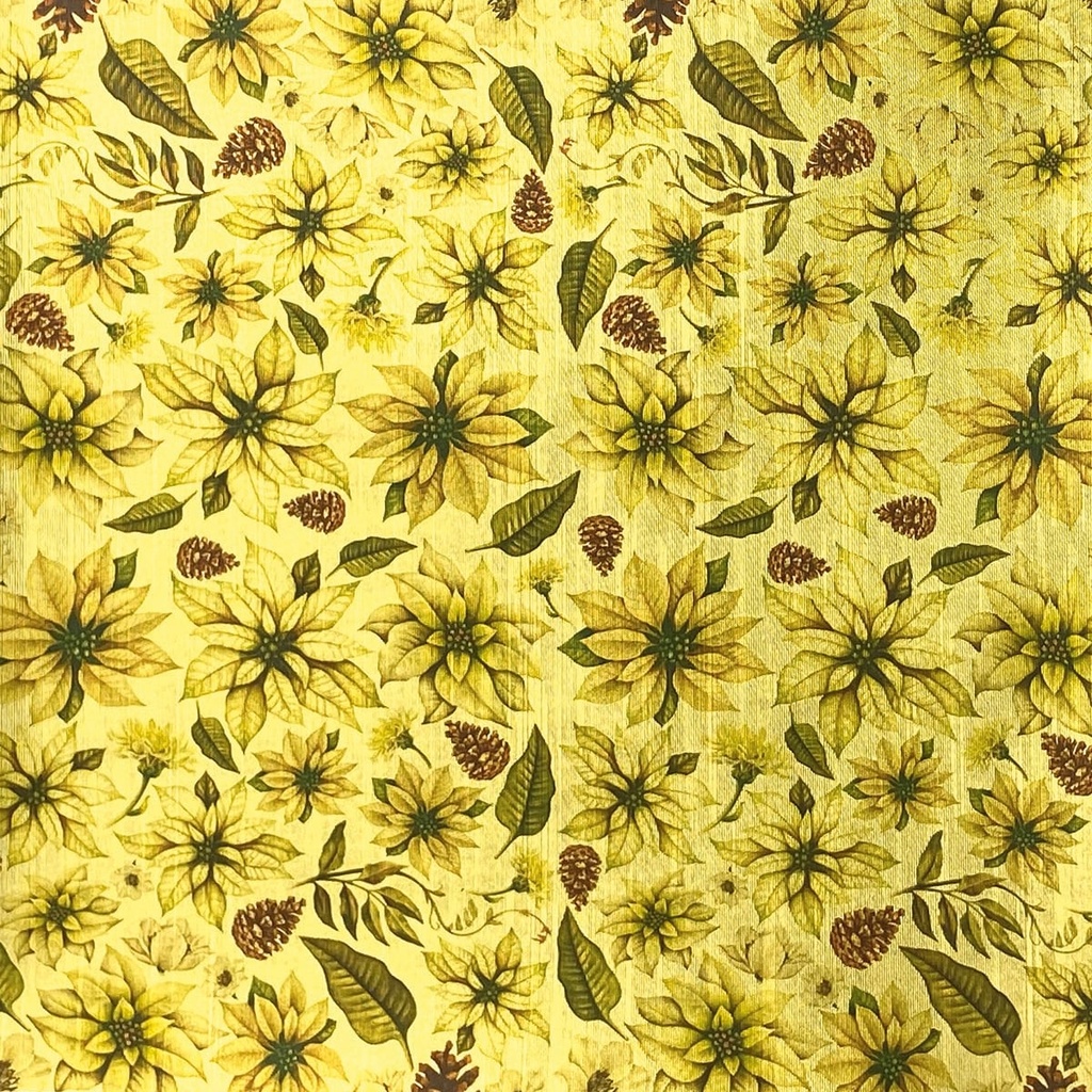 Ciao Bella Paper - Sparkling Christmas Deluxe Gold Paper (6"x6")