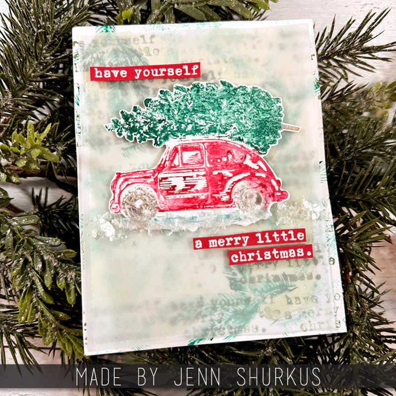 Tim Holtz - Stampers Anonymous Cling Stamps - Home For Christmas