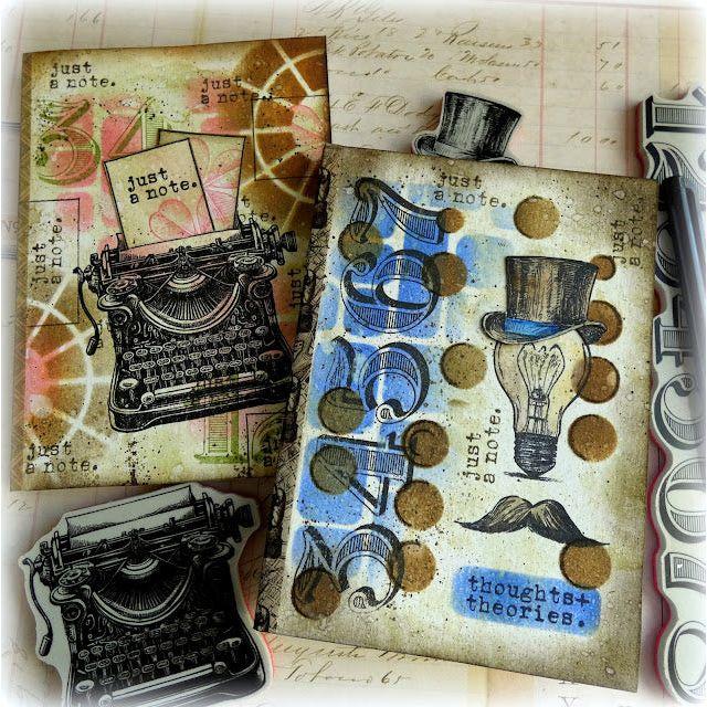 Tim Holtz - Stampers Anonymous Cling Stamps - Curiosity Shop