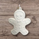 Gingerbread Bauble w/cap-wire (Carton of 12)