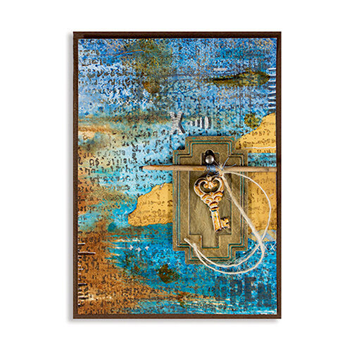 Spellbinders Seth Apter - French Text Rubber Stamp