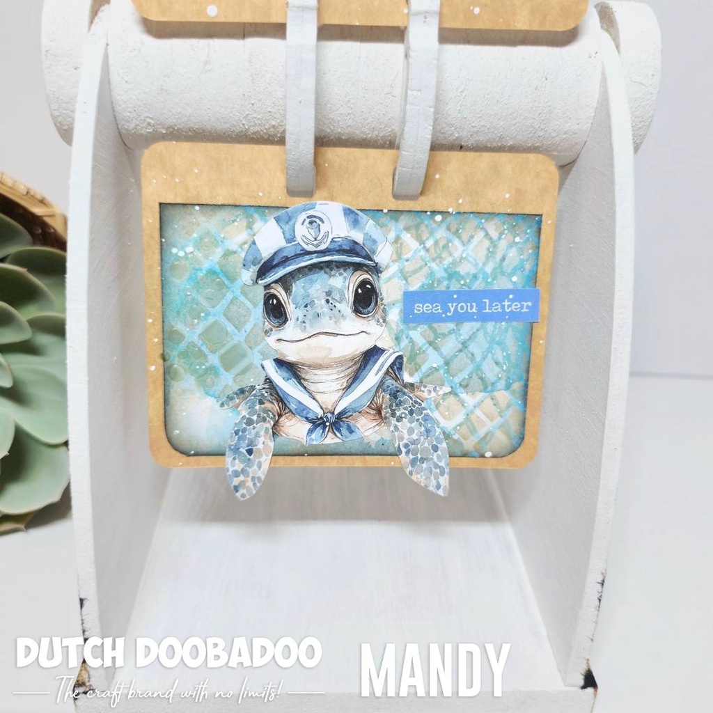 Dutch Doobadoo - Waves of the Sea - Collage Diecuts - Little Sailor