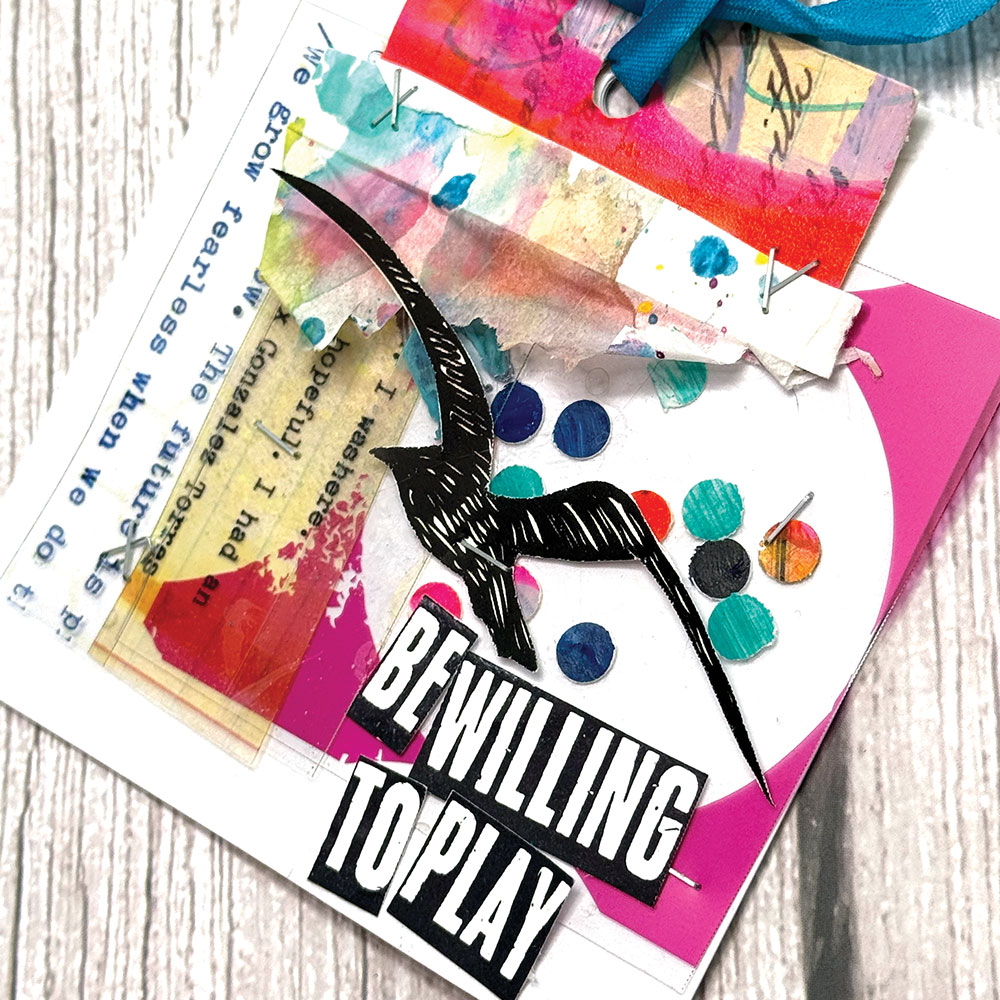 Dina Wakley MEdia Chroma Transparencies Typed Quotes