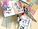 Dina Wakley MEdia Rubber Stamps - Let It Fly 