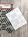 Dina Wakley MEdia Stencil - Fractured Hexagons
