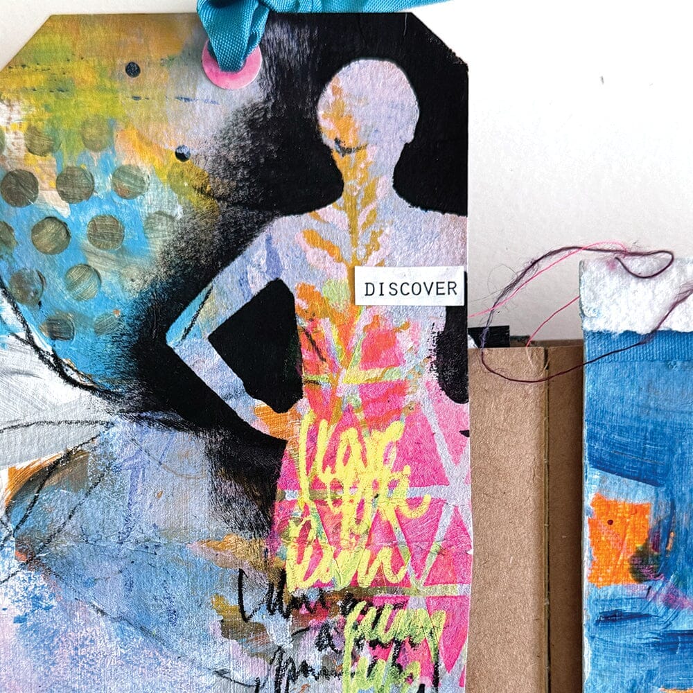 Dina Wakley MEdia Stencil - Old School Silhouettes 