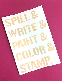 Dina Wakley MEdia Stencil - What We Do