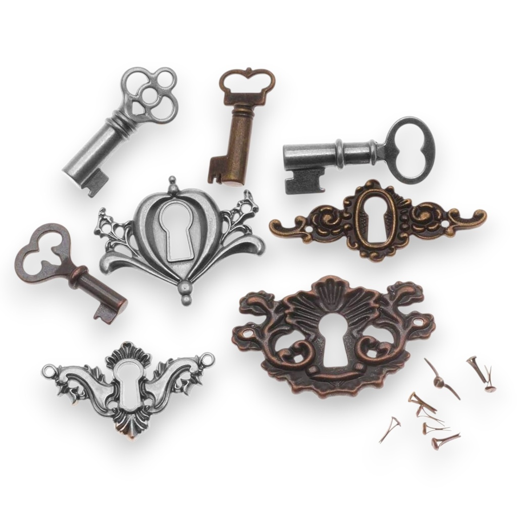 Tim Holtz Idea-ology - Locket Keys (8 pk)