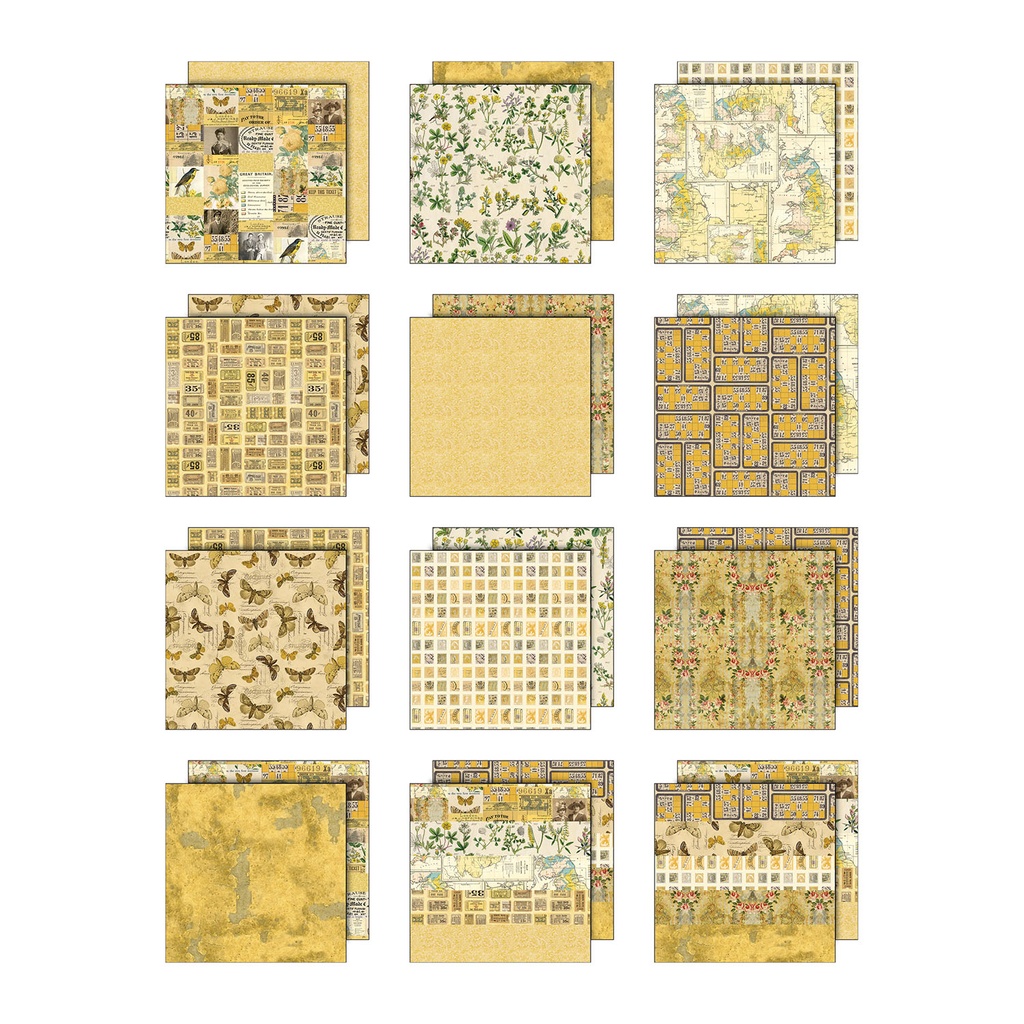 Tim Holtz Idea-ology Palette Collection: Yellow 12 x 12