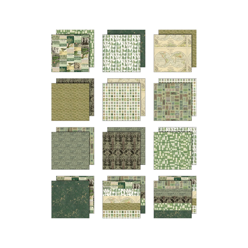 Tim Holtz Idea-ology Palette Collection: Green 8 x 8