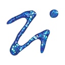 Plaid Fashion Relief™ Dimensional Fabric Paint – Sapphire Sparkle (1.1oz)