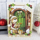 Match It Paper Pack - Christmas Bears - Santa