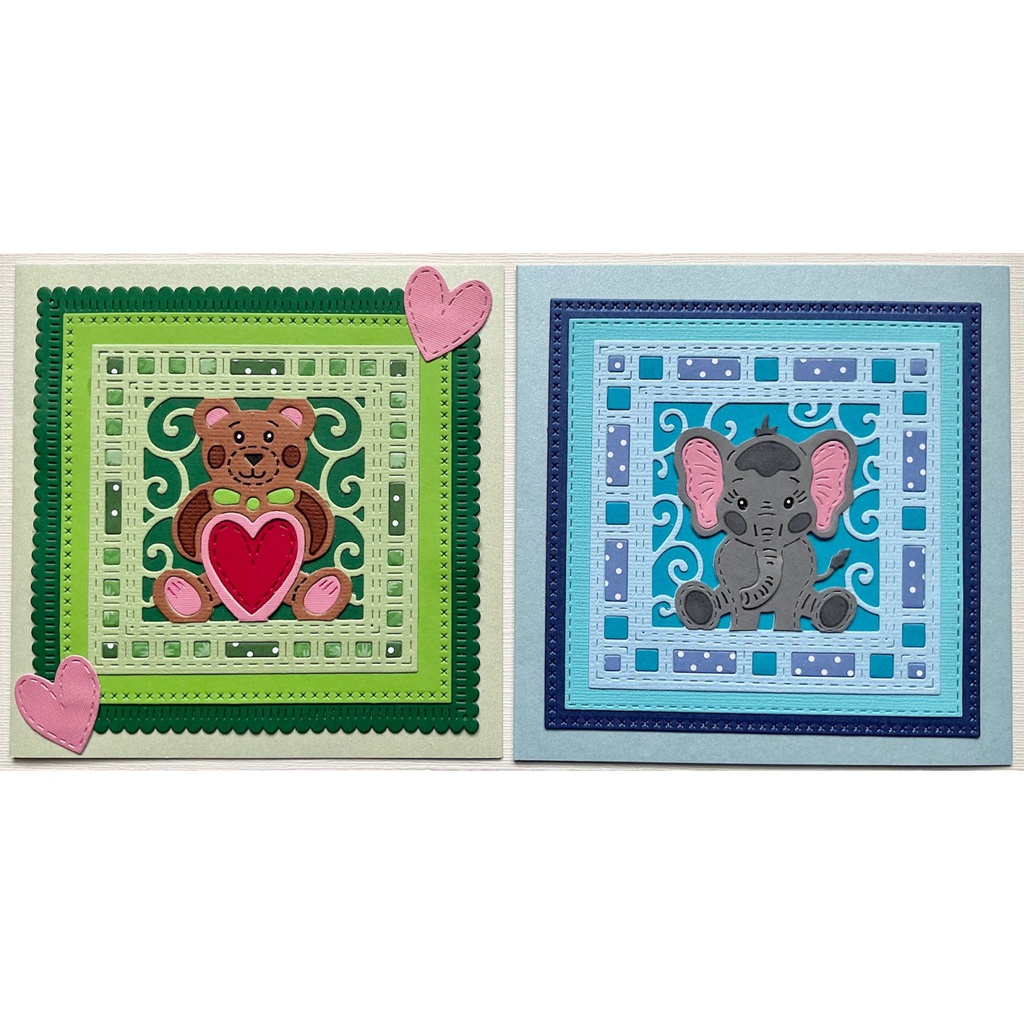 Elephant and Teddy Applique Patchwo
