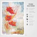 Rice Paper A4 Poppies' Dance