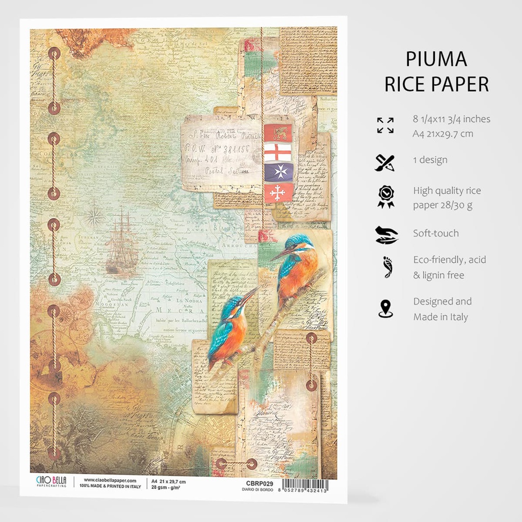 Rice Paper A4 Diario di bordo