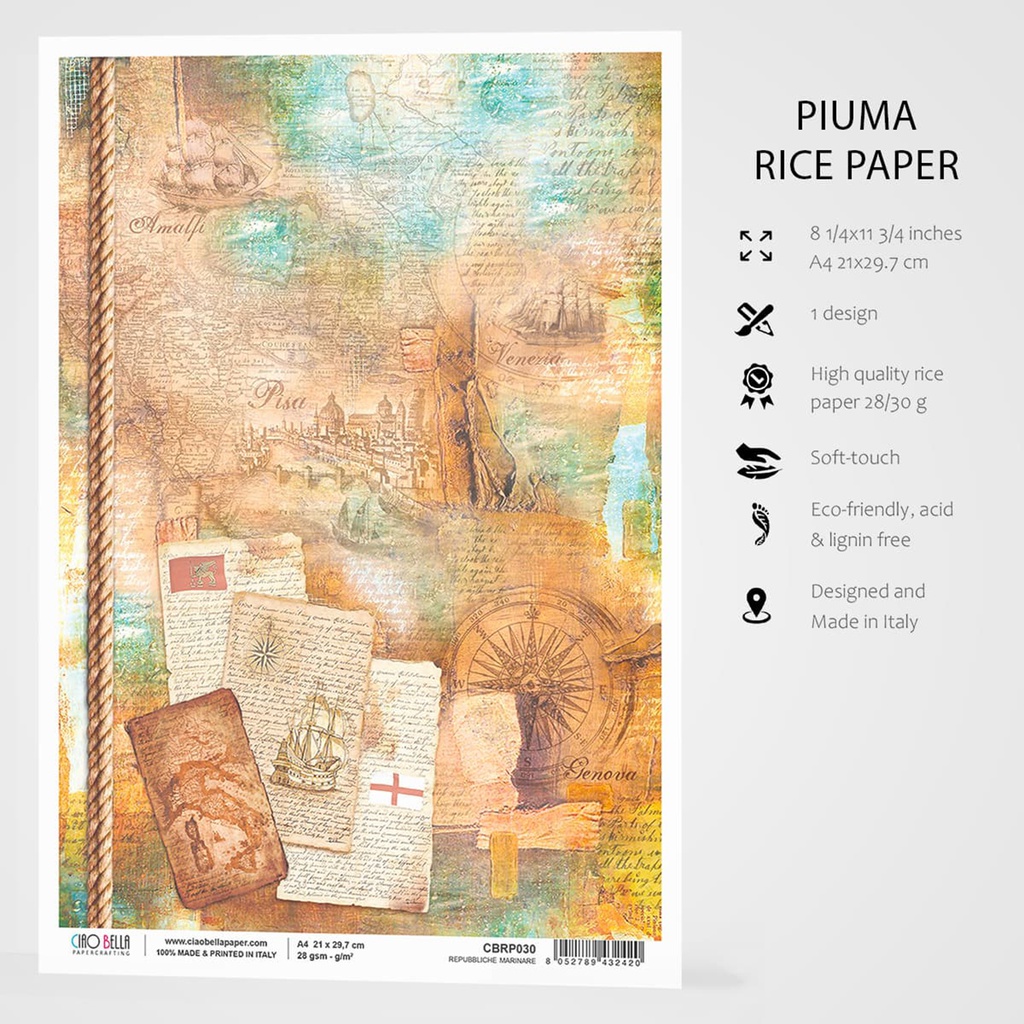 Rice Paper A4 Repubbiche Marinare
