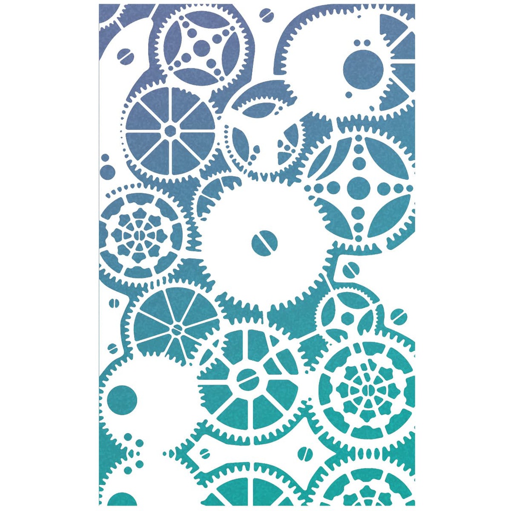 Texture Stencil 5x8 Clock Gears