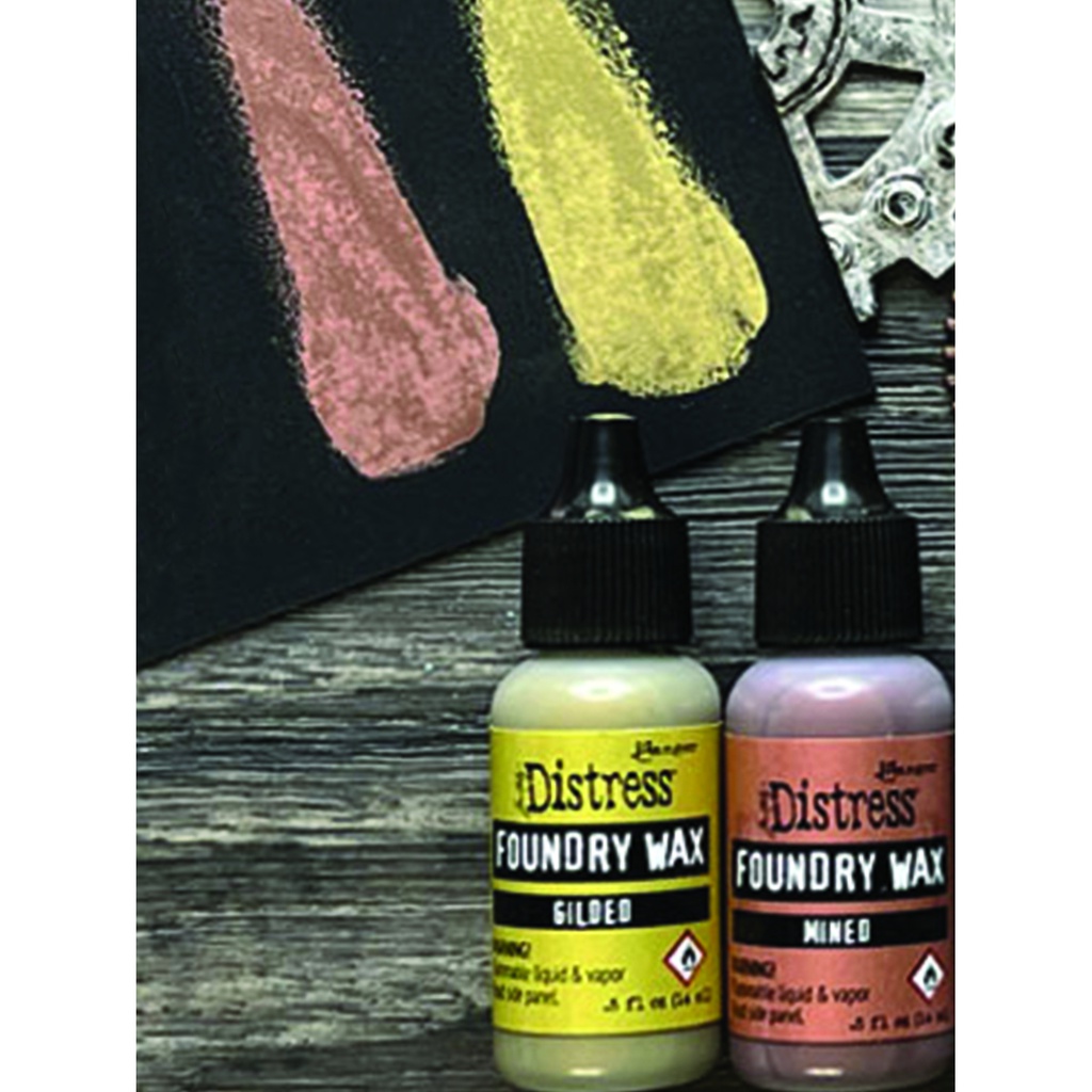 Tim Holtz Distress® Foundry Wax Kit 1 - Gilded/Mined