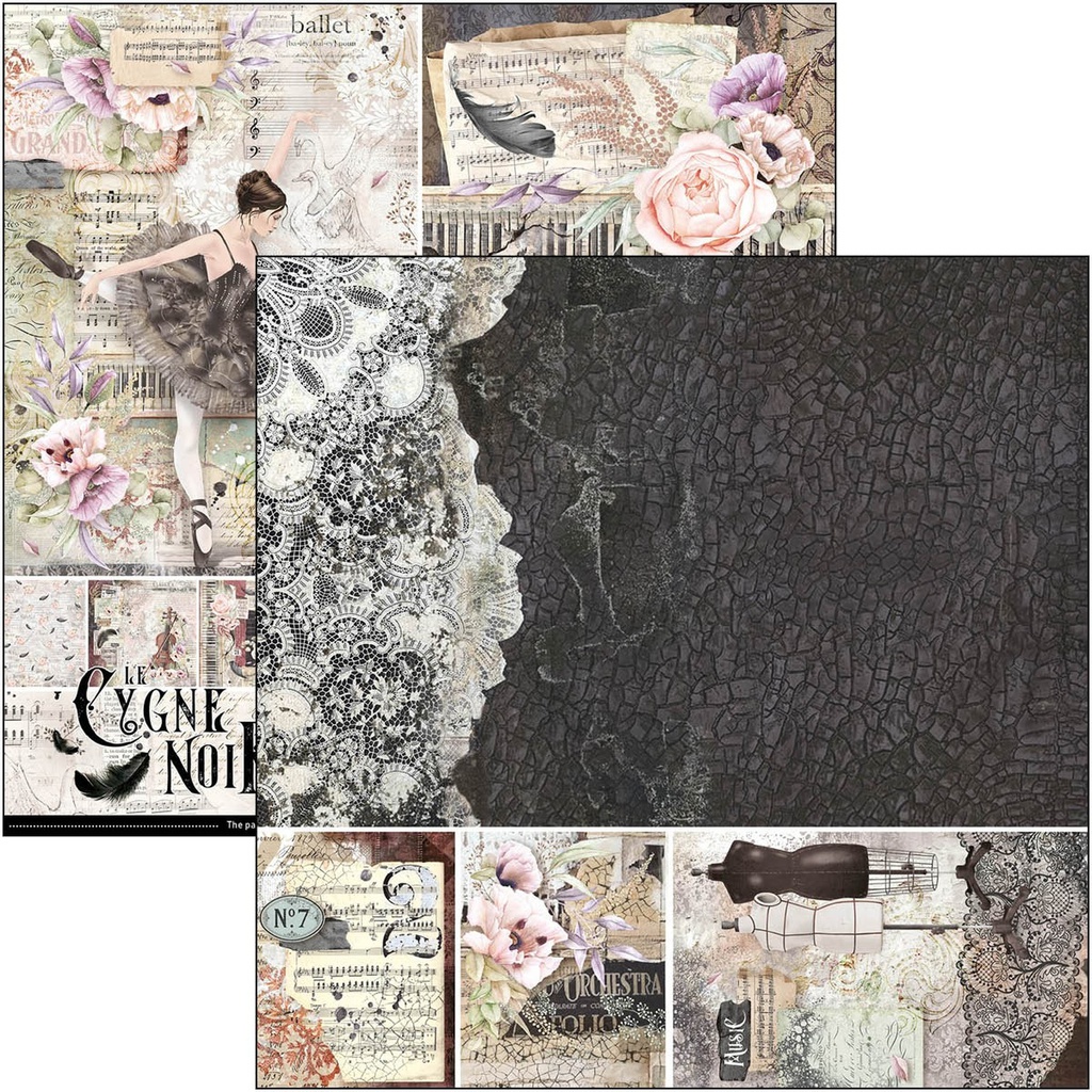 Cygne Noir Paper Pad 8x8 12/Pkg