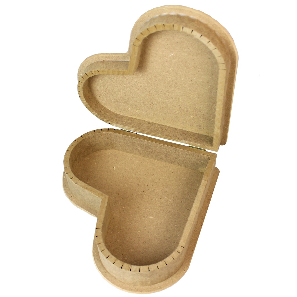 MDF Heart Shaped Box 24x22x7.5cm