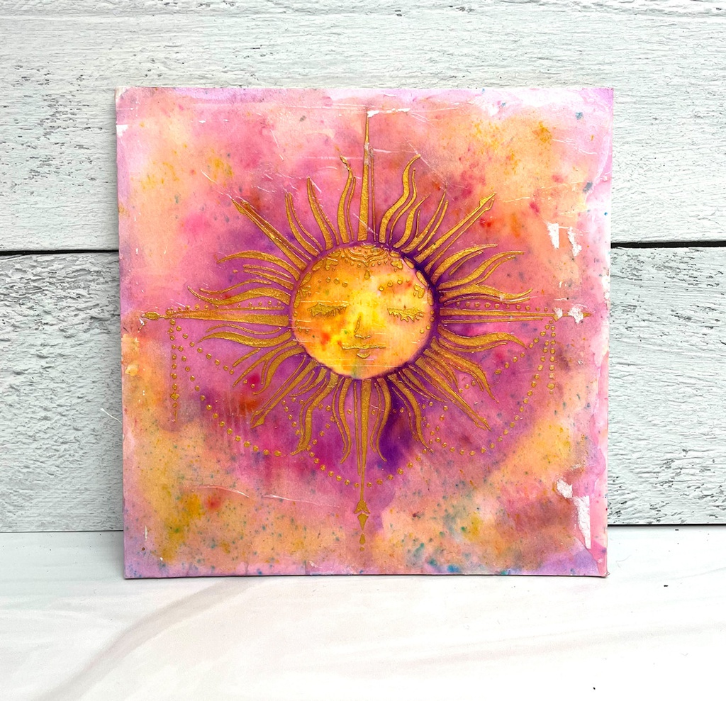 12x12 Stencil Celestial Sun2