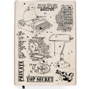 Ciao Bella Clear Stamp Set 6" x 8" - Top Secret