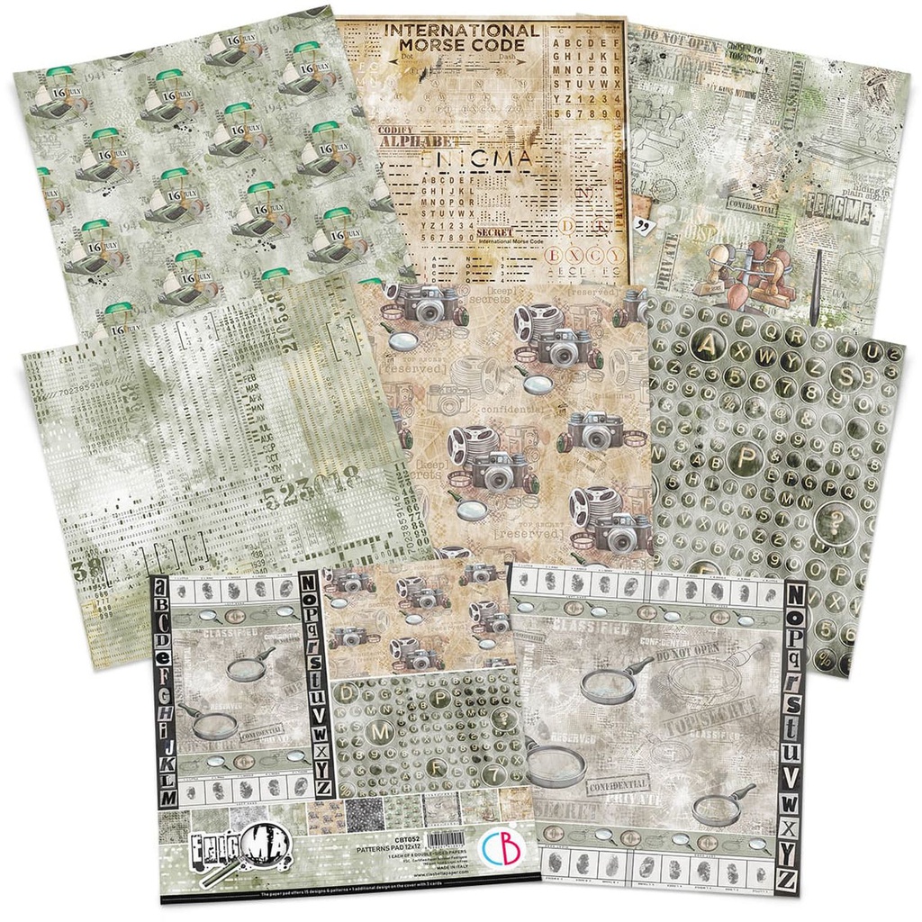 Ciao Bella Enigma Paper Patterns Pad 12" x 12"
